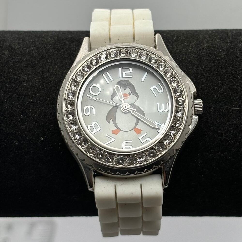 Y2K Silver Penguin Watch